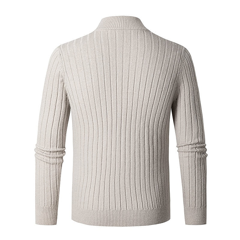 Gavin | Ribbed Quarter-Zip Jumper