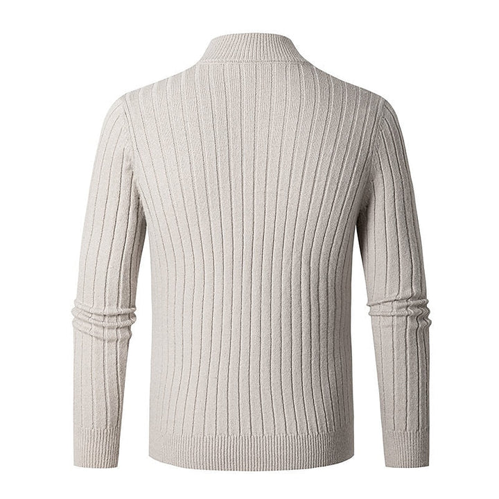 Gavin | Ribbed Quarter-Zip Jumper