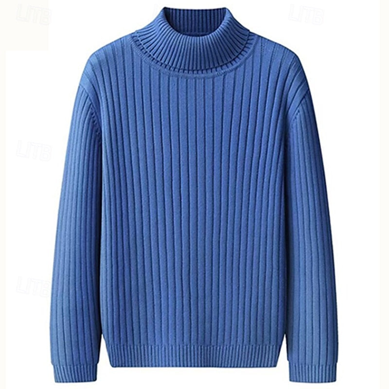 Wallace | Ribbed High-Neck Jumper