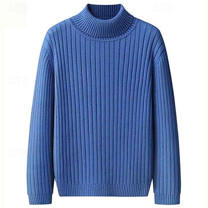 Wallace | Ribbed High-Neck Jumper