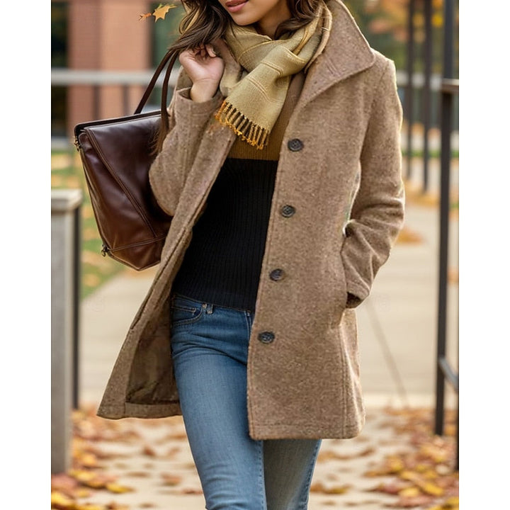 Rosalind | Timeless Turndown Collar Coat