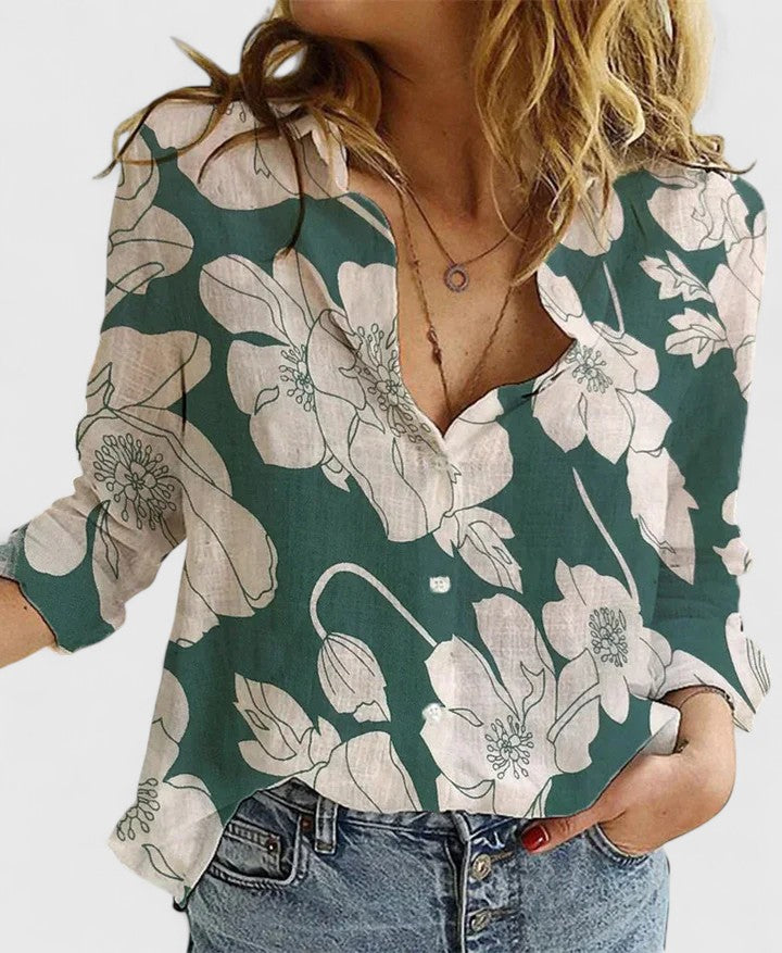 Rosanne | Relaxed Button-Up Blouse