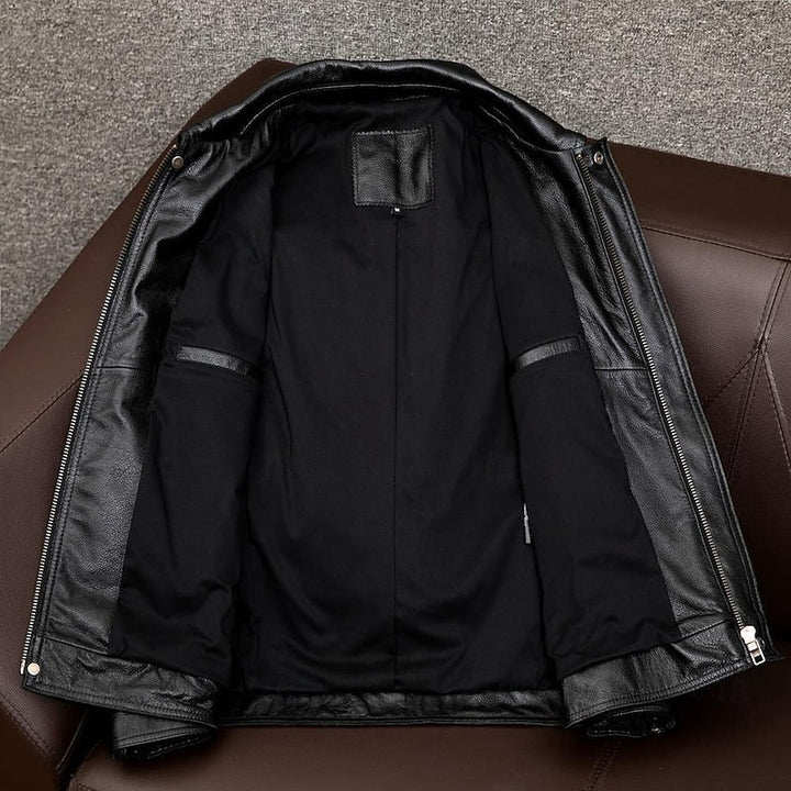 Anthony | Classic Collared Moto Jacket