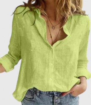 Rosanne | Relaxed Button-Up Blouse