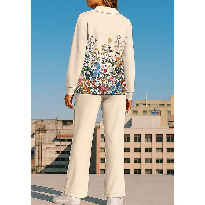 Eliana | Floral Collared Two-Piece Set