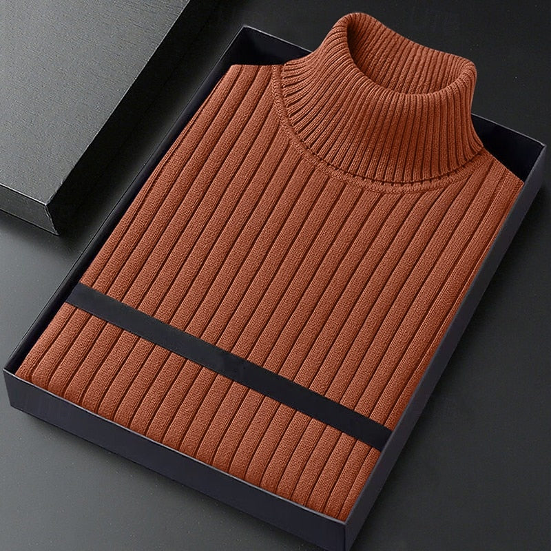 Wallace | Ribbed High-Neck Jumper