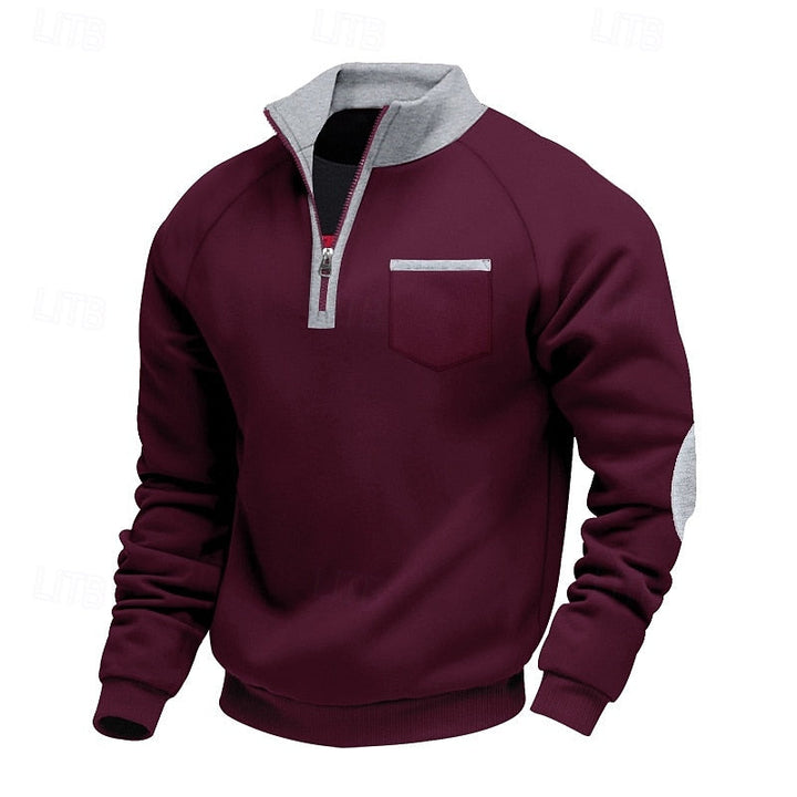 Keith | Quarter-Zip Colour Block Pullover