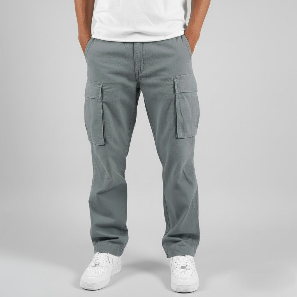 Spencer | Relaxed Fit Cargo Trousers with Side Pockets