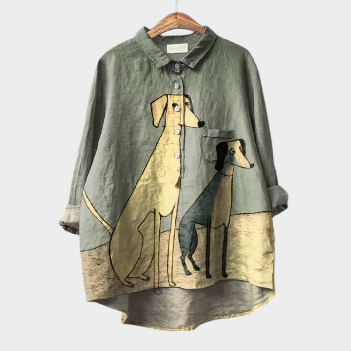 Deanna | Casual Long Sleeve Printed Blouse