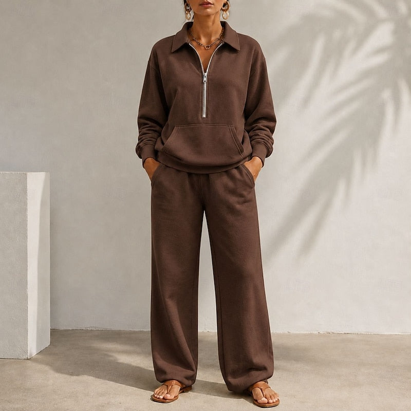 Waverly | Relaxed Zip-Collar Two-Piece Set