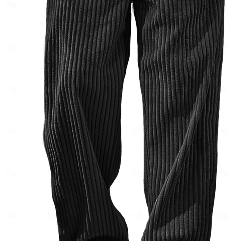 Bryson | Relaxed Ribbed Wide-Leg Trousers
