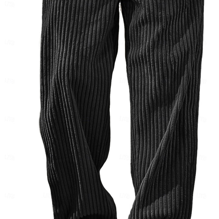 Bryson | Relaxed Ribbed Wide-Leg Trousers