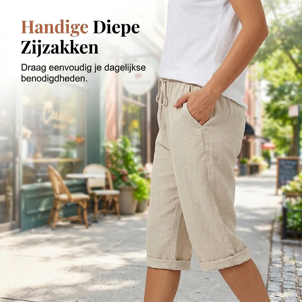 Elise | Relaxed Knee-Length Shorts