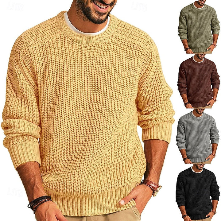 Franklin | Ribbed Round-Neck Jumper