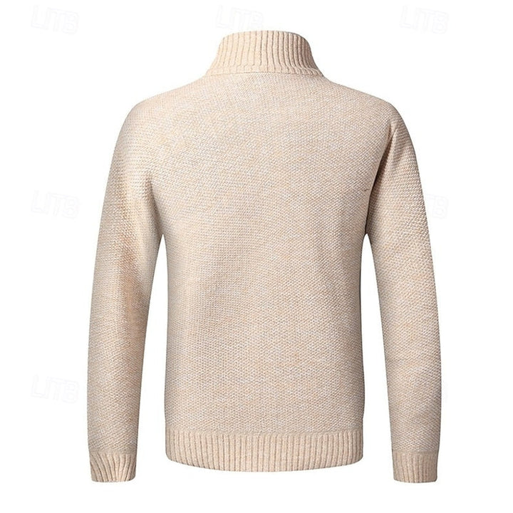 Gregory | Stand-Collar Zip Cardigan