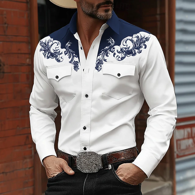 Harlan | Western-Style Long Sleeve Shirt