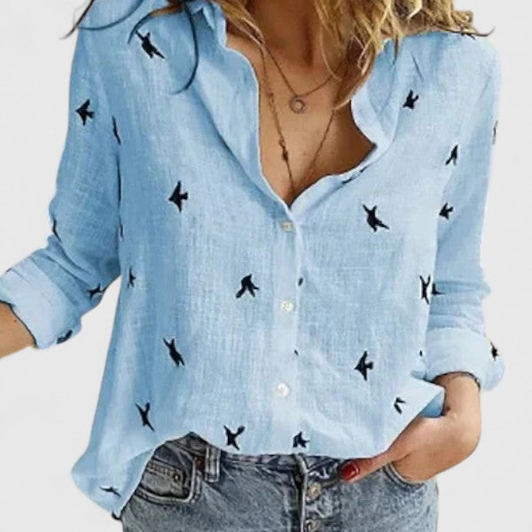 Rosanne | Relaxed Button-Up Blouse