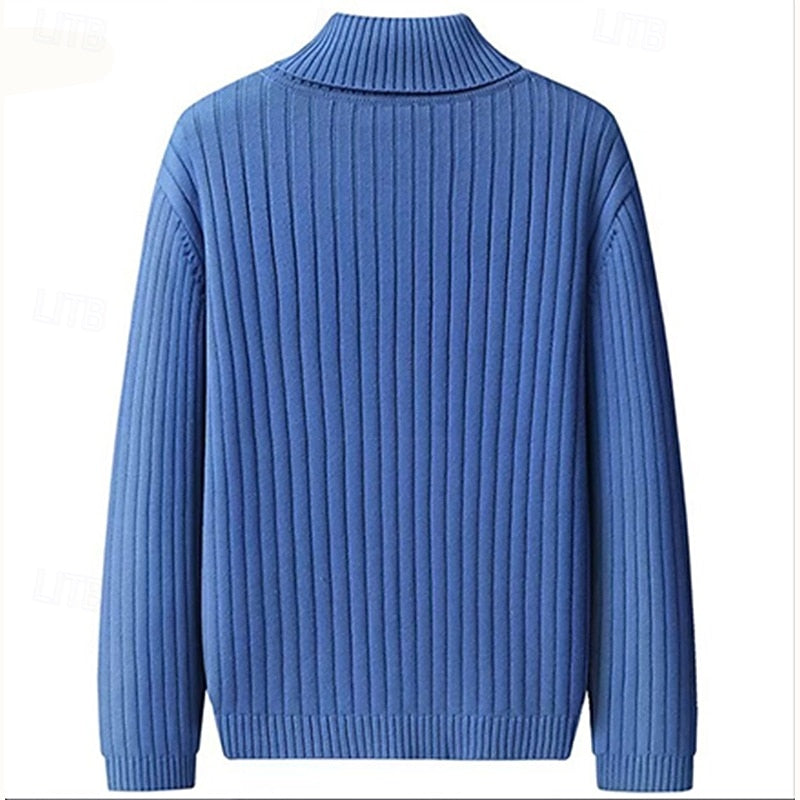 Wallace | Ribbed High-Neck Jumper