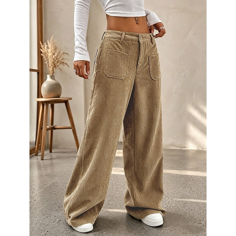 Selene | High-Waist Wide-Leg Trousers