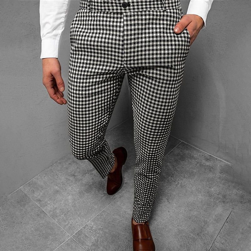 Gareth | Tailored Check Trousers