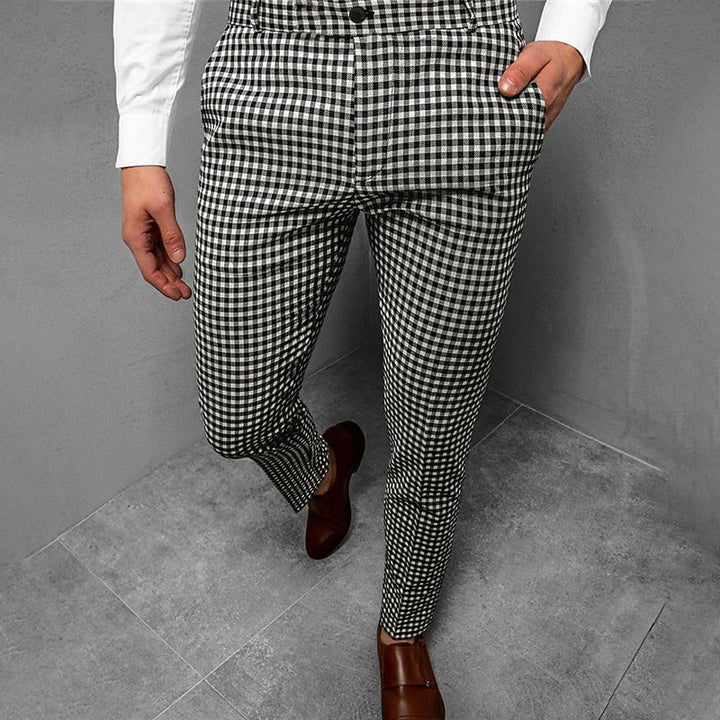 Gareth | Tailored Check Trousers