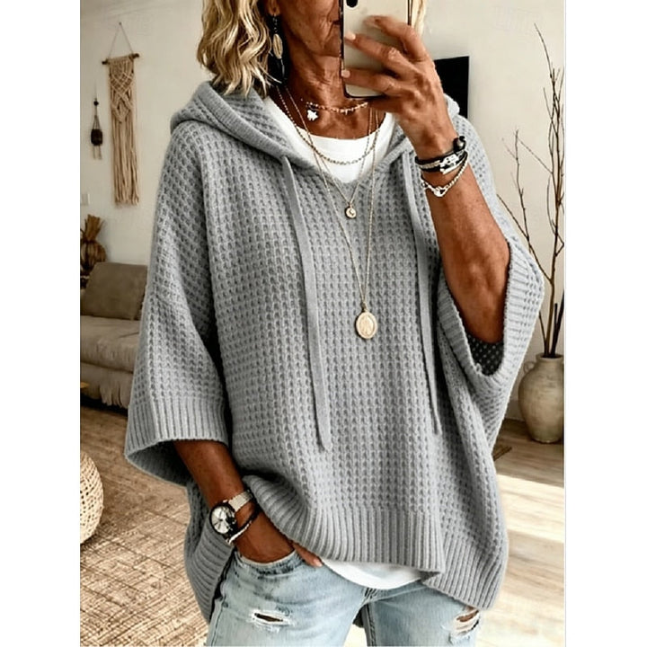 Carol | Relaxed Waffle-Textured Hoodie