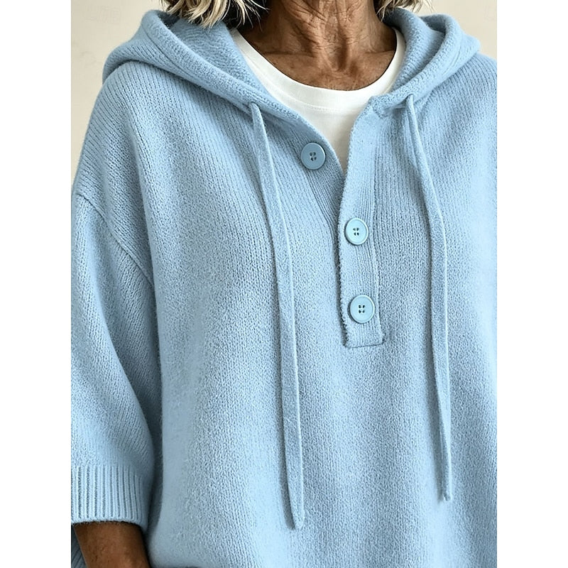 Brooklyn | Relaxed Hooded Knit Jumper