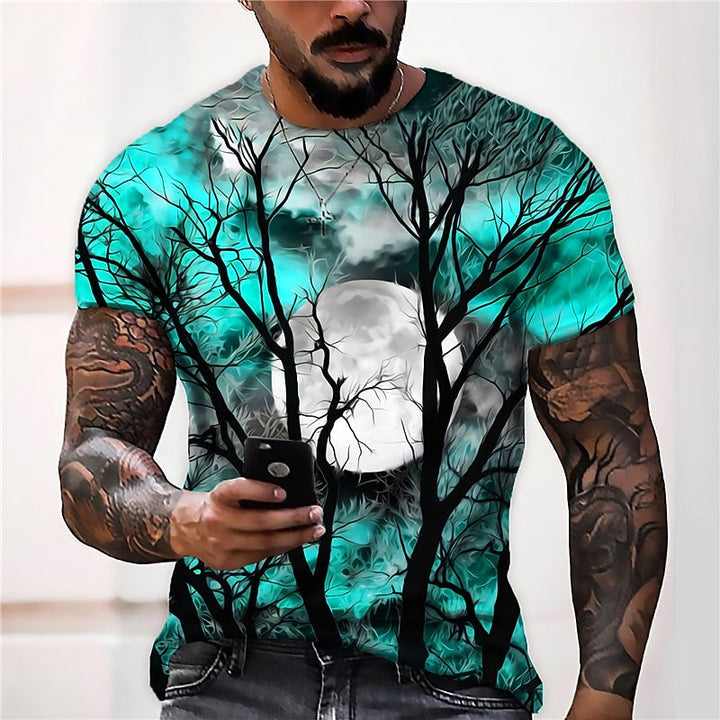 Jonah | Halloween Moon Graphic Crew Neck T-Shirt
