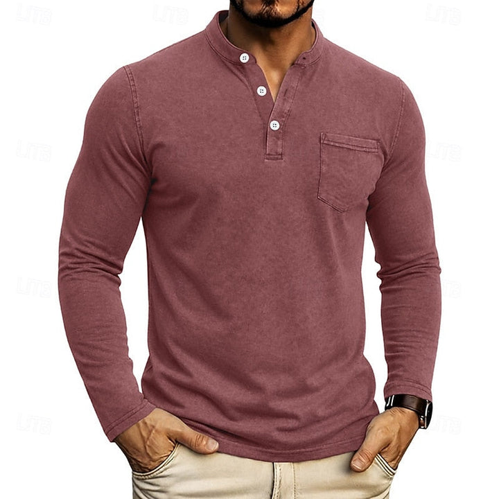 Weston | Classic Henley Long Sleeve Shirt
