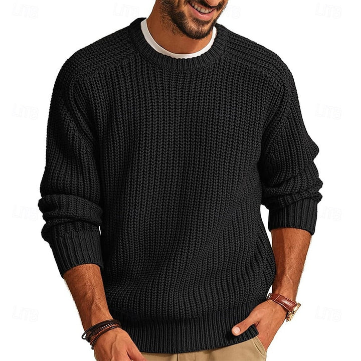 Franklin | Ribbed Round-Neck Jumper