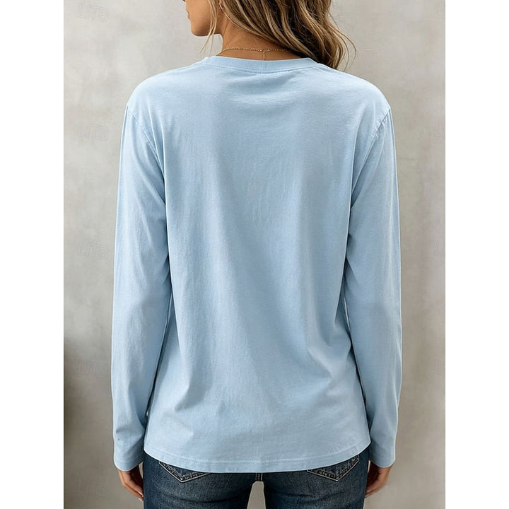 Rachel | Classic Long Sleeve Crew Neck Top