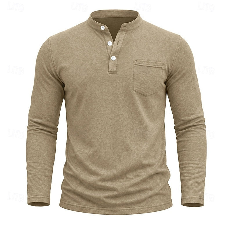 Weston | Classic Henley Long Sleeve Shirt