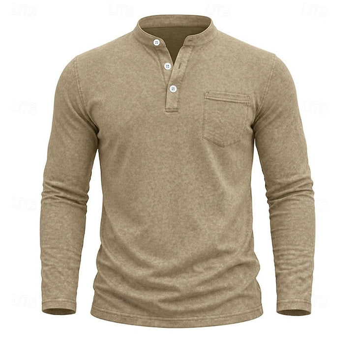 Weston | Classic Henley Long Sleeve Shirt