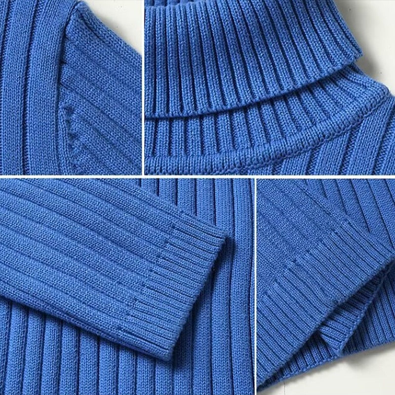 Wallace | Ribbed High-Neck Jumper