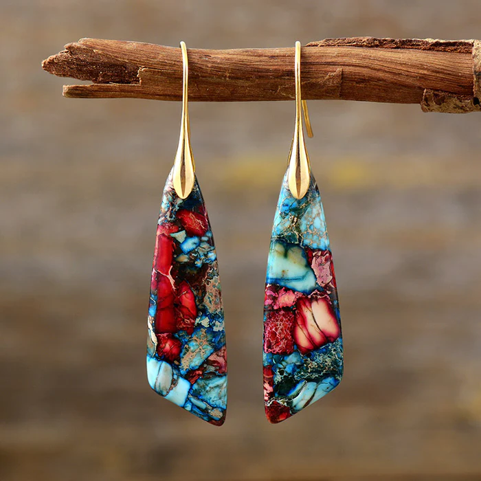 Deborah | Elegant Multicolour Stone Earrings