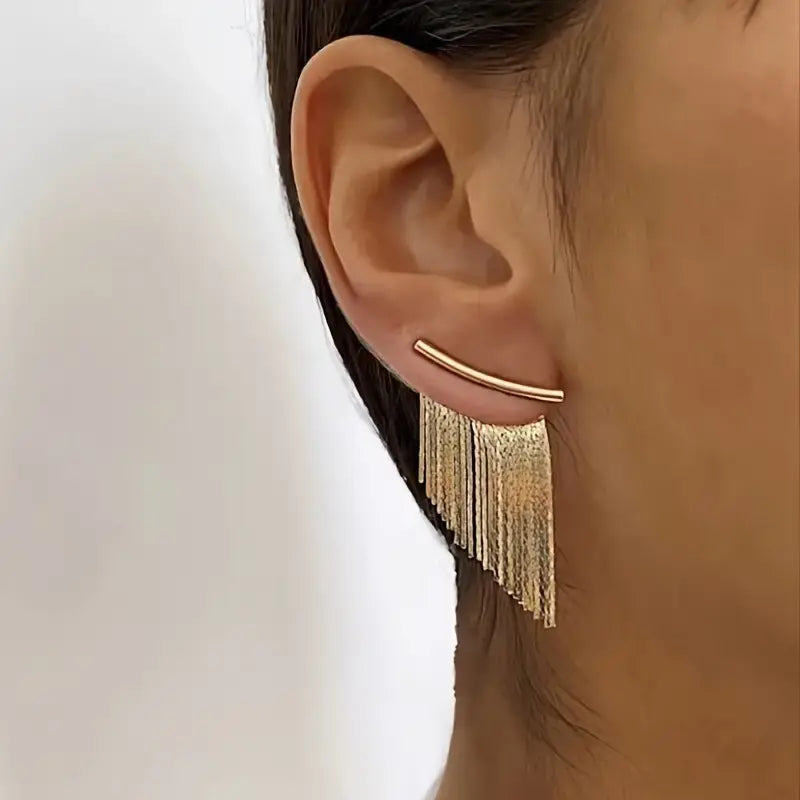 Lori | Stylish Gold Tone Earrings