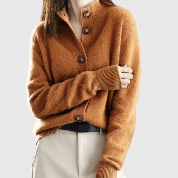 Adele | Refined Collared Cardigan