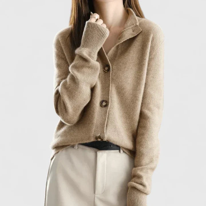 Adele | Refined Collared Cardigan