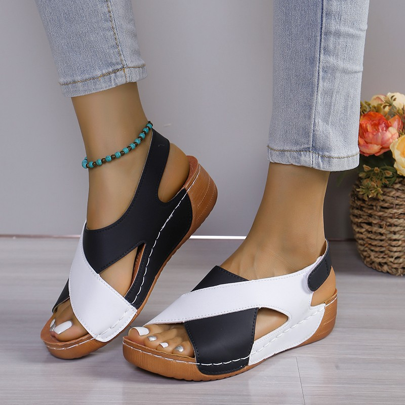 Emily | Comfortable Open Toe Wedge Sandal