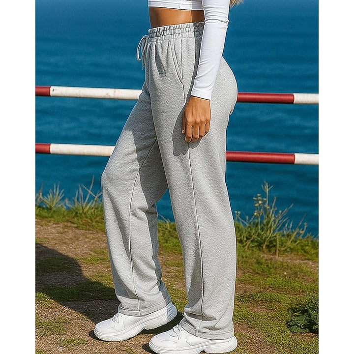 Marguerite Rose | Relaxed Wide-Leg Lounge Trousers