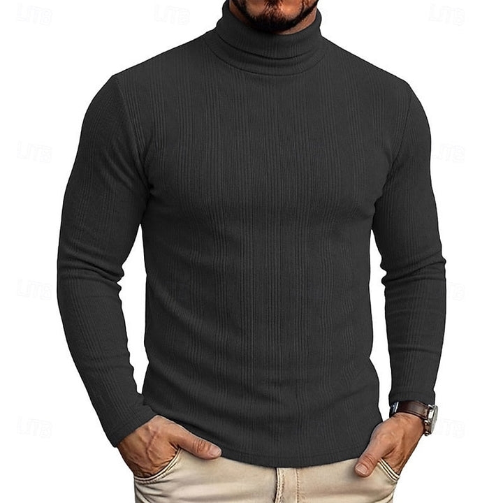 Rowan | Textured Turtleneck
