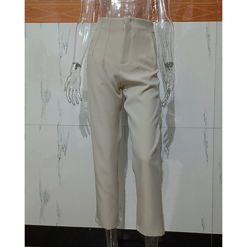 Adrienne | High-Waisted Tailored Trousers