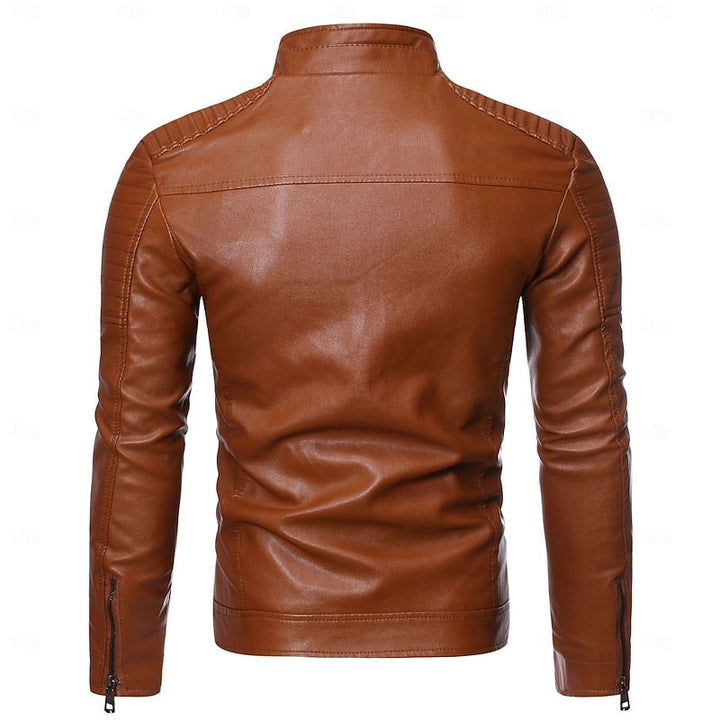 Chandler | Classic Stand-Collar Biker Jacket