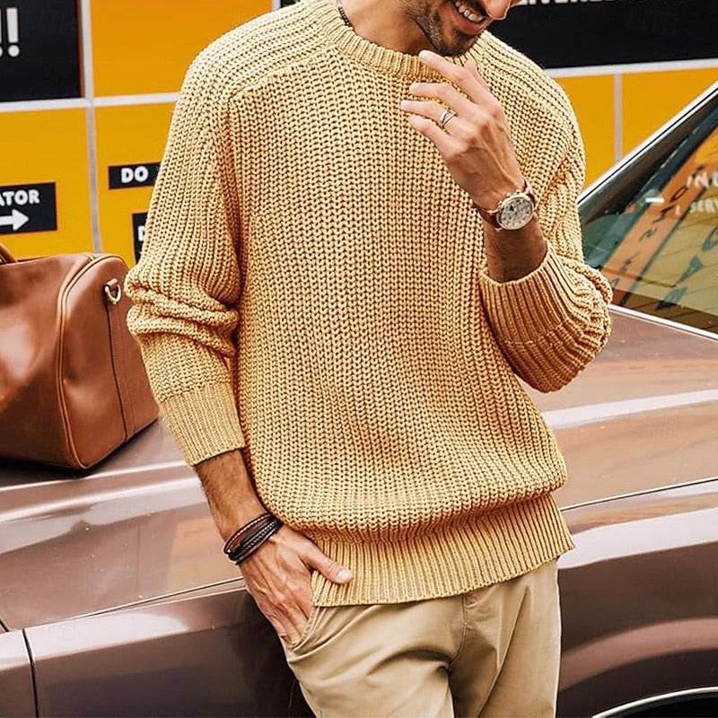 Franklin | Ribbed Round-Neck Jumper