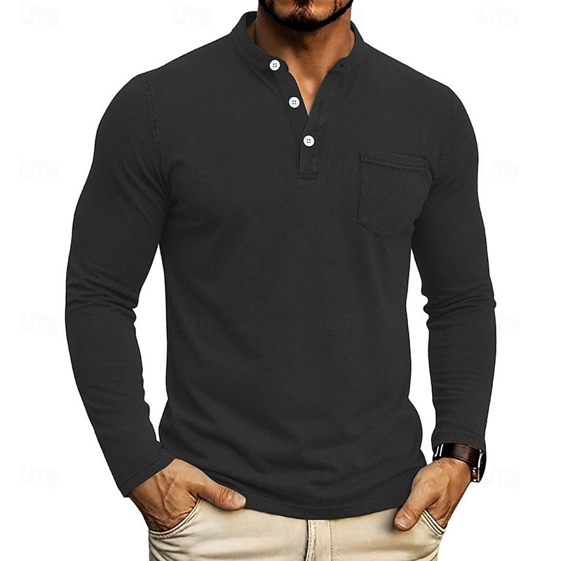 Weston | Classic Henley Long Sleeve Shirt
