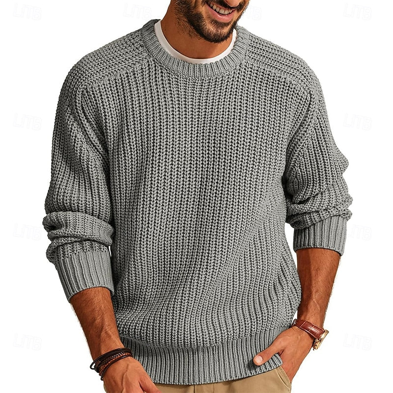 Franklin | Ribbed Round-Neck Jumper
