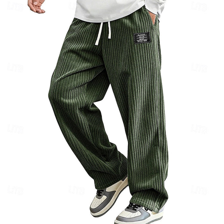 Damian | Relaxed Ribbed Comfort Trousers