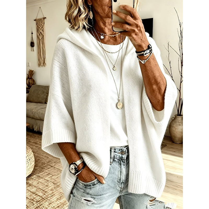 Harriet | Cozy Hooded Open-Front Cardigan