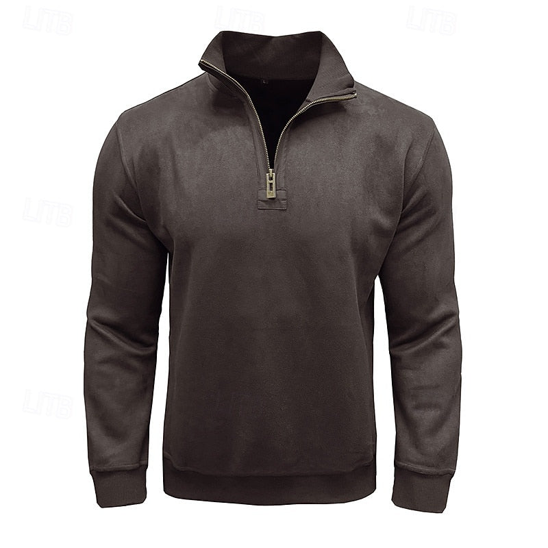 Caleb | Quarter-Zip Stand-Collar Sweatshirt