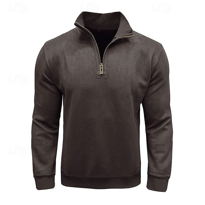 Caleb | Quarter-Zip Stand-Collar Sweatshirt